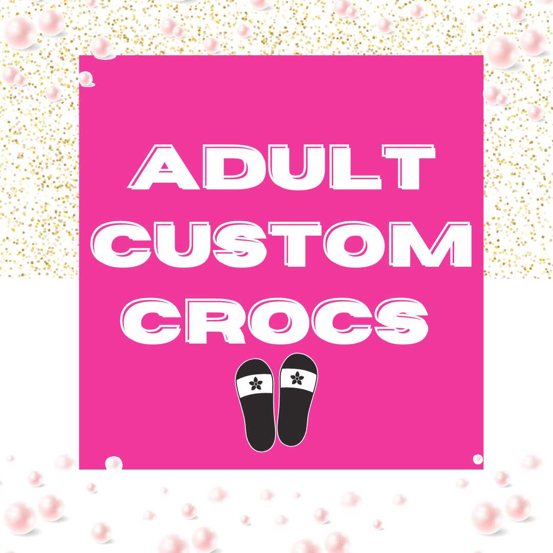 Custom Love Bling Crocs
