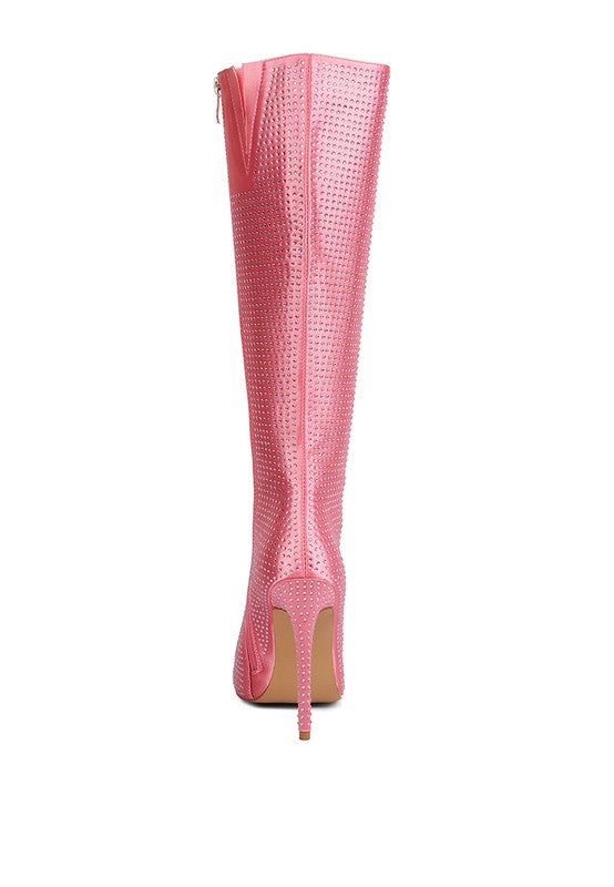 PIPETTE Diamante Set High Heeled Calf Boot