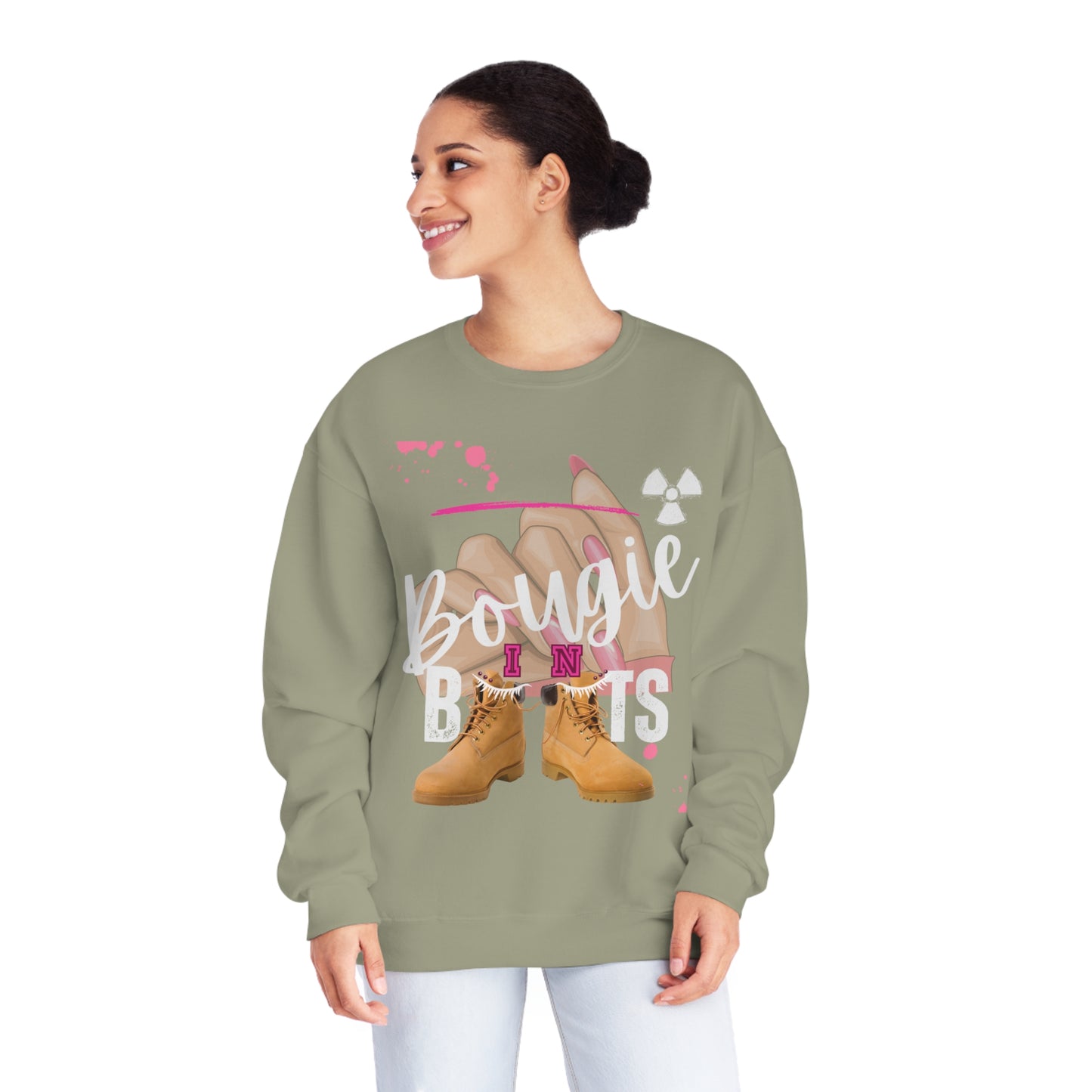 Professional Bougie in Boots Unisex NuBlend® Crewneck Sweatshirt