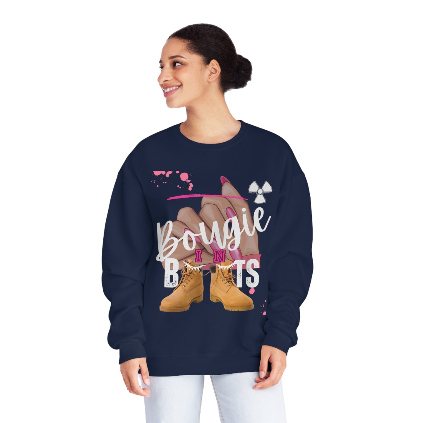 Professional Bougie in Boots Unisex NuBlend® Crewneck Sweatshirt