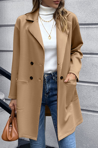 Ivy Lane Lapel Collar Long Sleeve Blazer