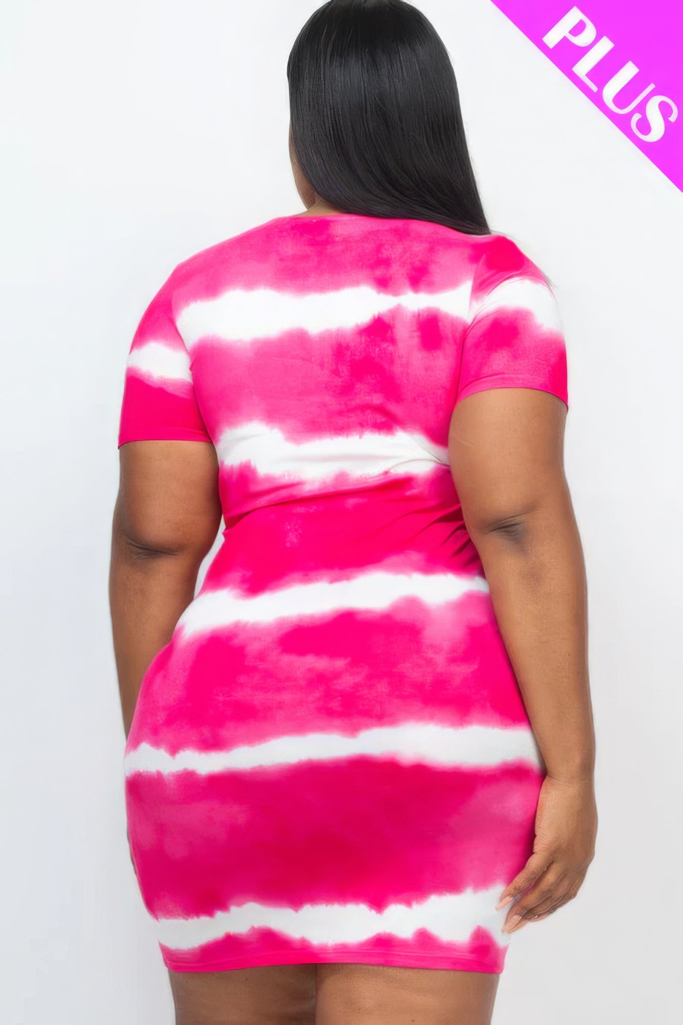 Tie-dye Print Bodycon Dress