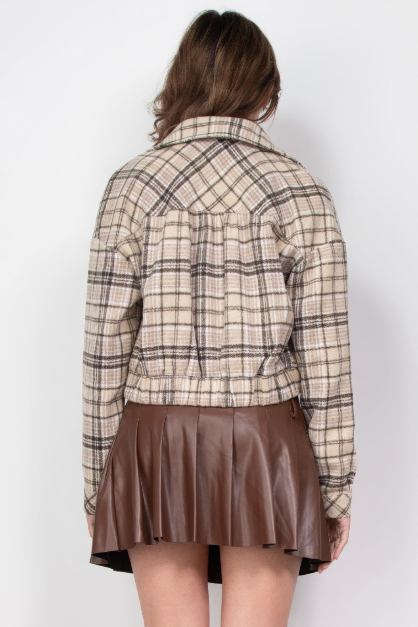 Plaid Crop Jacket