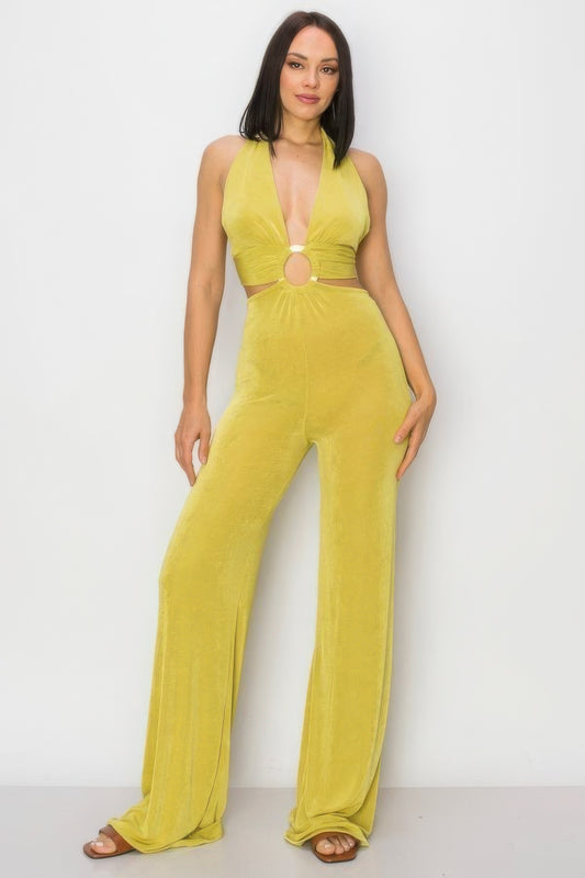 Vibrant Wide Leg Jumpsuit