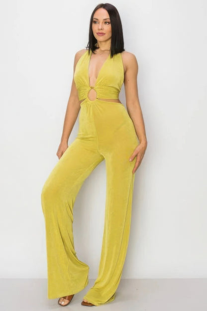 Vibrant Wide Leg Jumpsuit