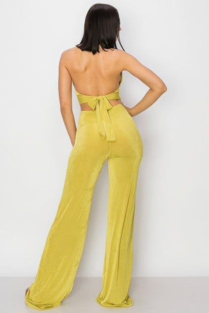 Vibrant Wide Leg Jumpsuit