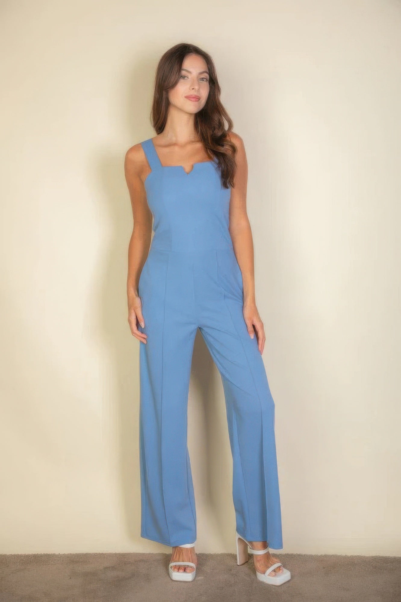 Lightweight Stretch neck cami jumpsuit