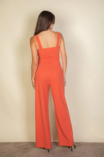 Lightweight Stretch neck cami jumpsuit