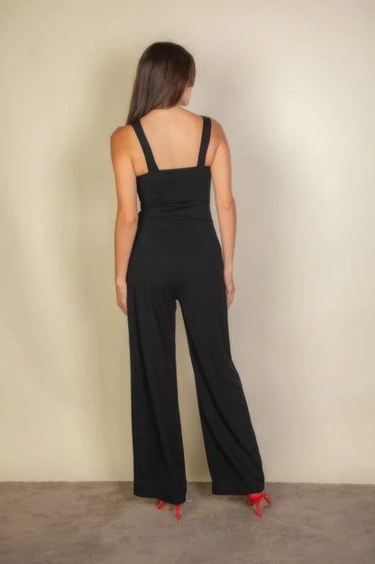 Lightweight Stretch neck cami jumpsuit