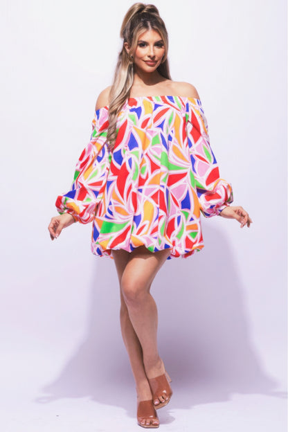 Vibrant Bubble Dress