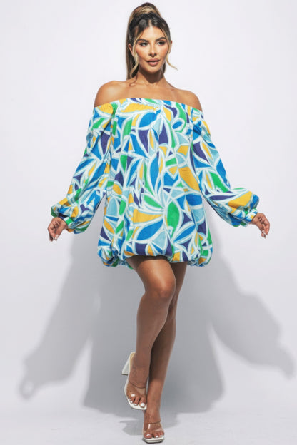 Vibrant Bubble Dress