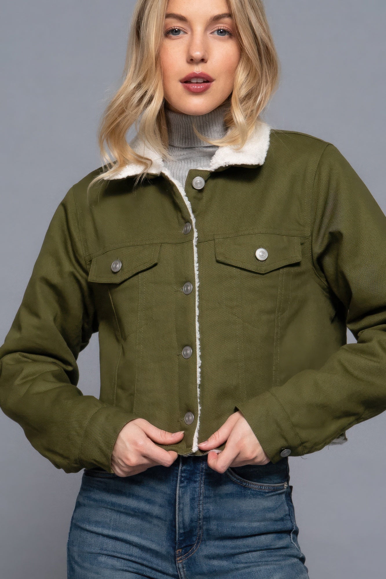 Sherpa-lined Jacket