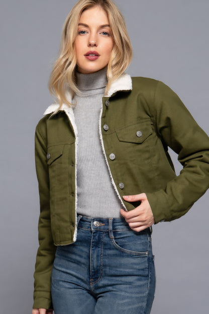 Sherpa-lined Jacket