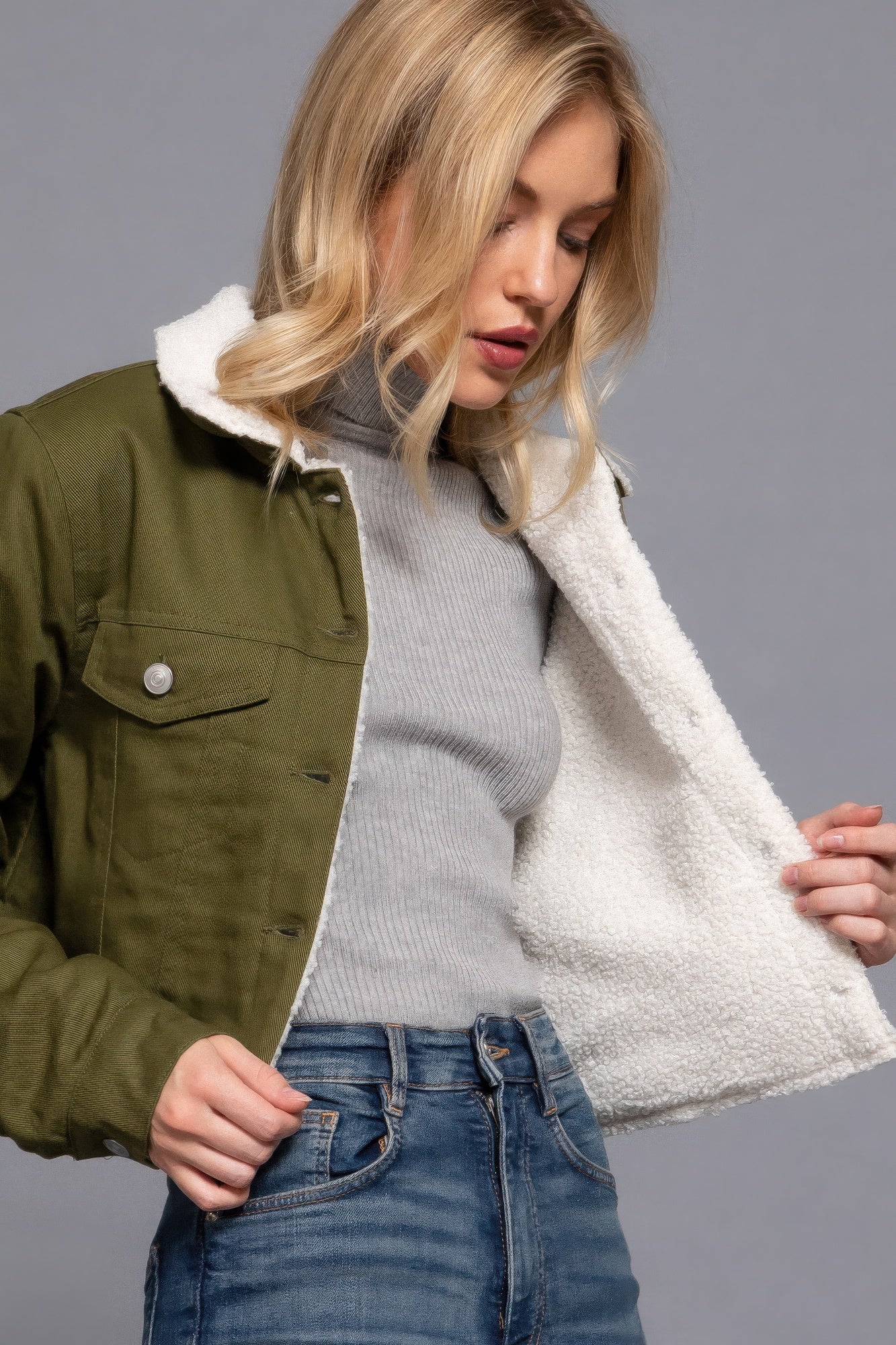 Sherpa-lined Jacket