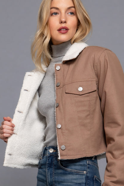 Sherpa-lined Jacket