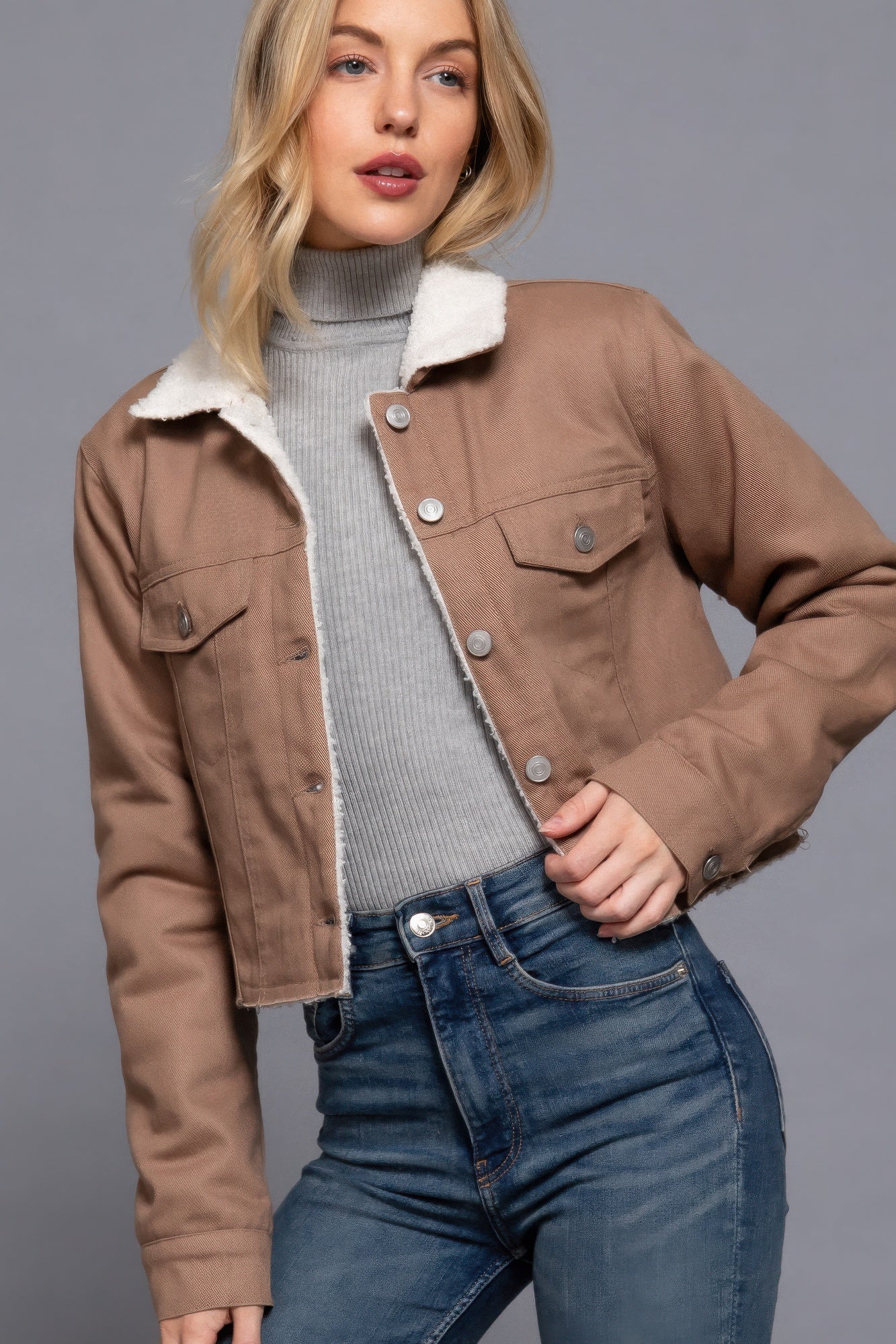 Sherpa-lined Jacket