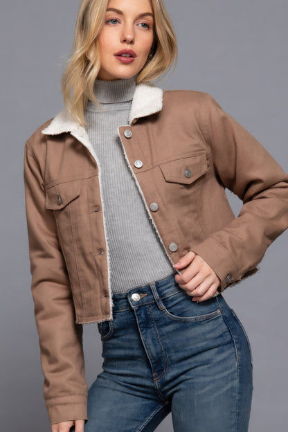 Sherpa-lined Jacket