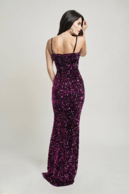 Velvet Corset Maxi Dress