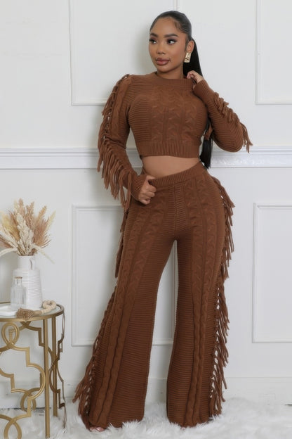 Knitted Pant Set