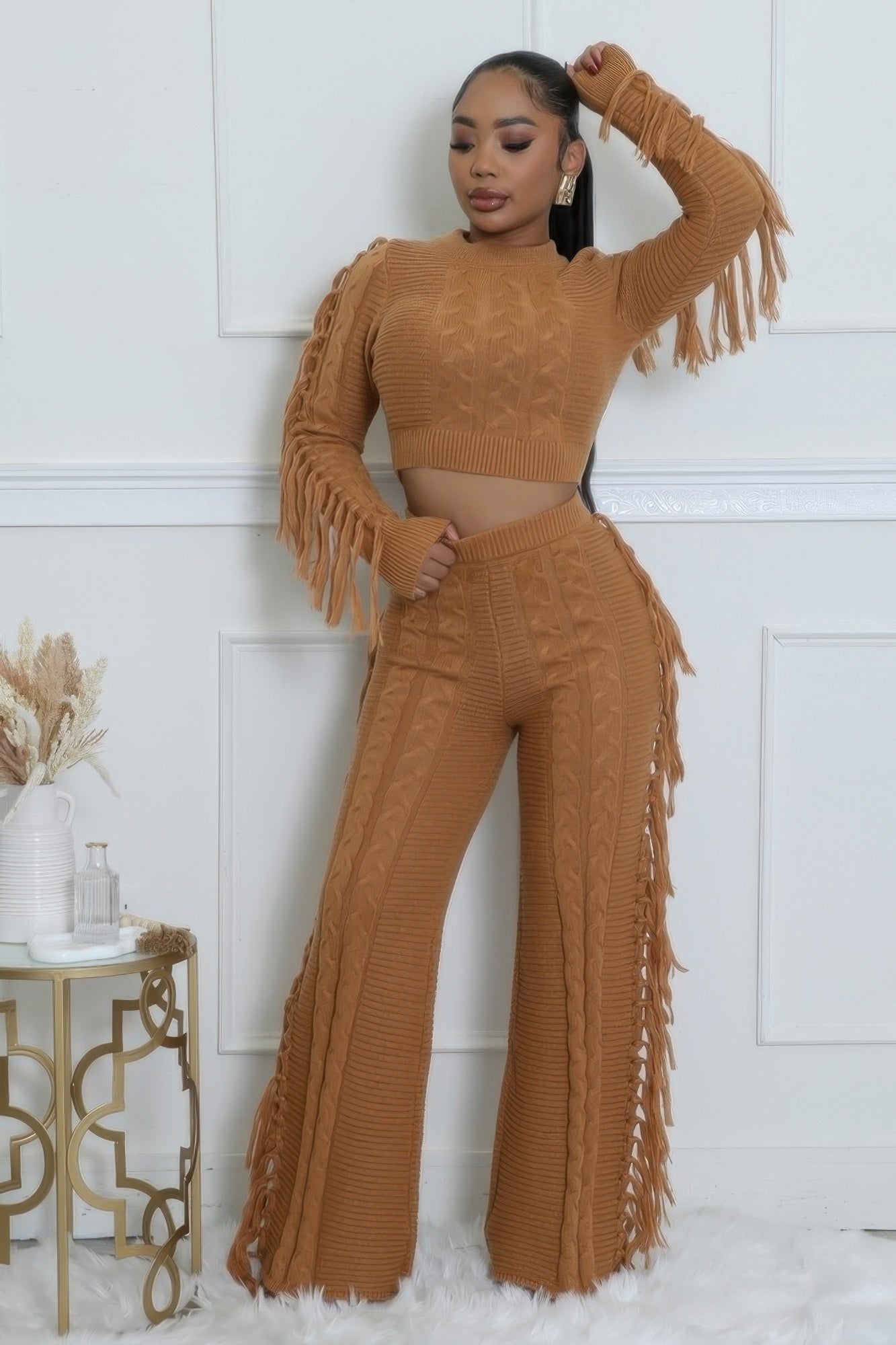 Knitted Pant Set