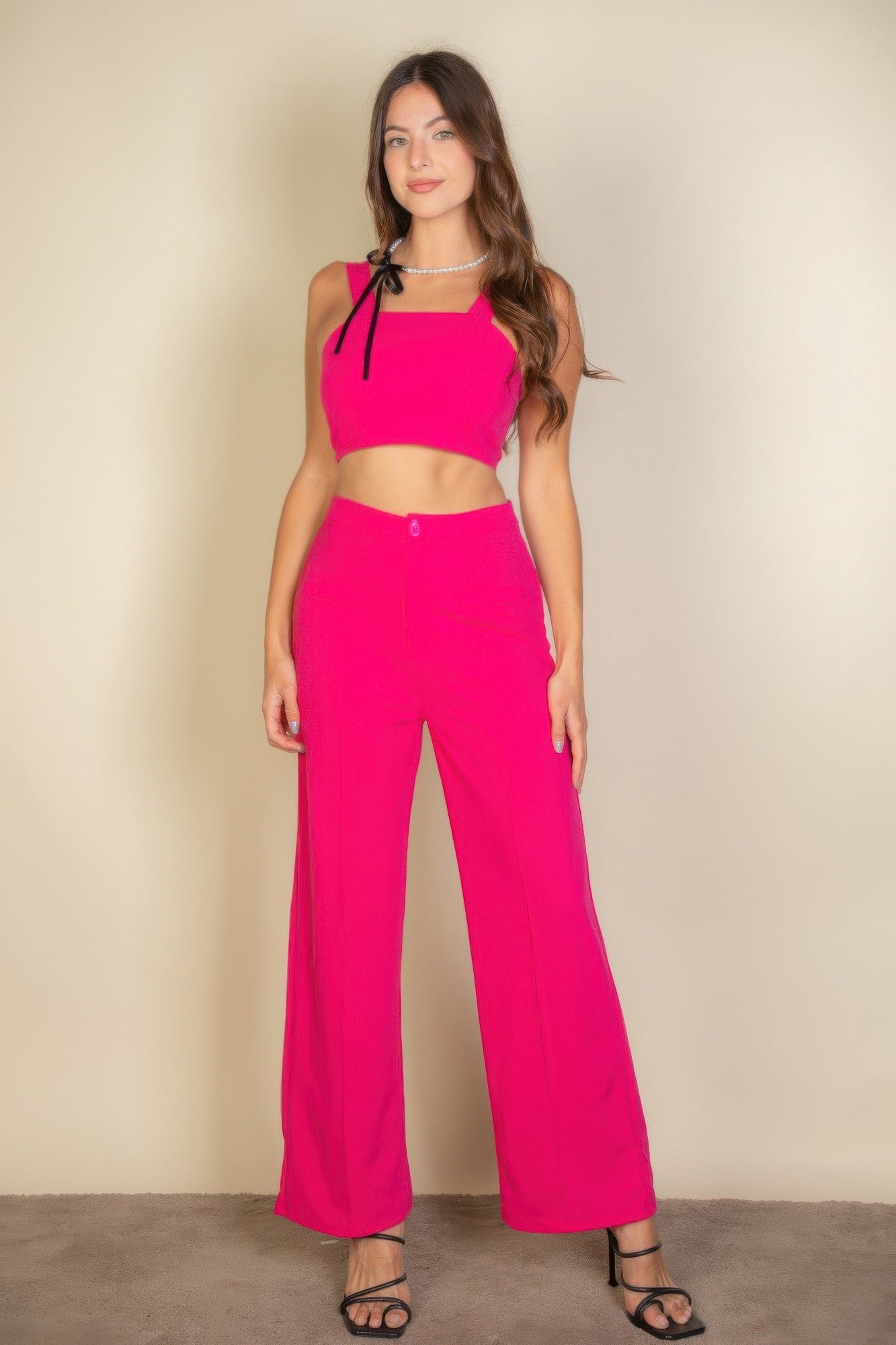 Tank Top w/ Wide Leg Pants