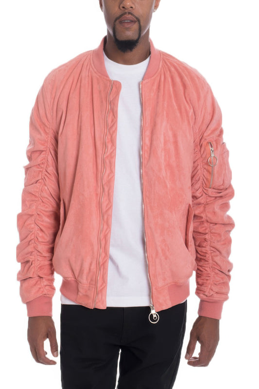 Men’s Scrunched Bomber Jacket