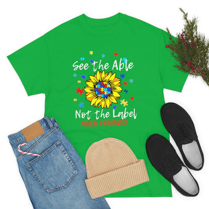 See the Able Not the Label Autism T Shirt