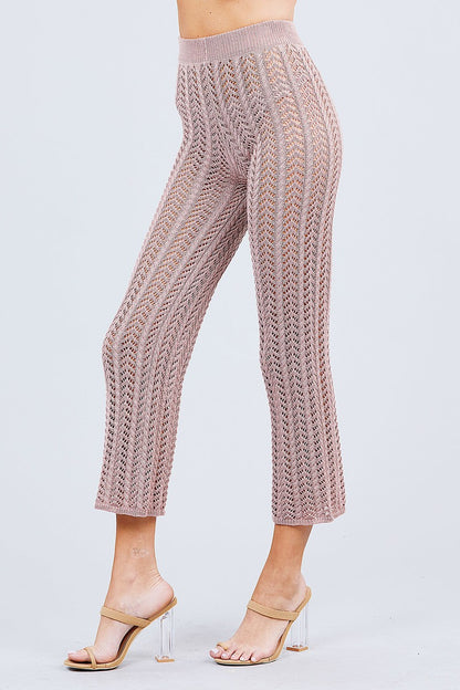 Beach Ready Knitted Cover up Pants