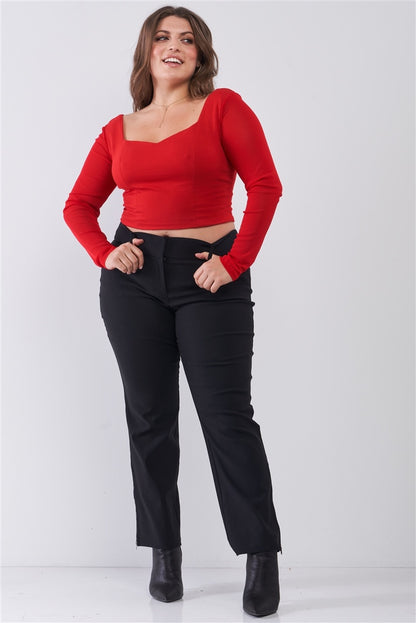 Curvy Sweetheart Crop Top - Jus Fancee Boutique