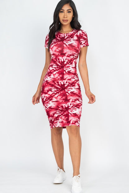 Stretch Tie-dye Printed Dress